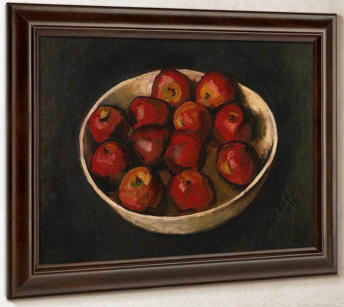 Red By Apples By In By Wood By Bowl By Walt Kuhn Fine Art Print