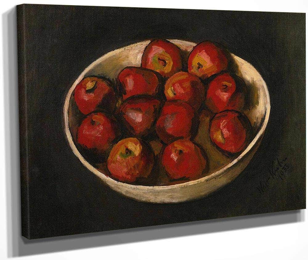 Red By Apples By In By Wood By Bowl By Walt Kuhn Fine Art Print