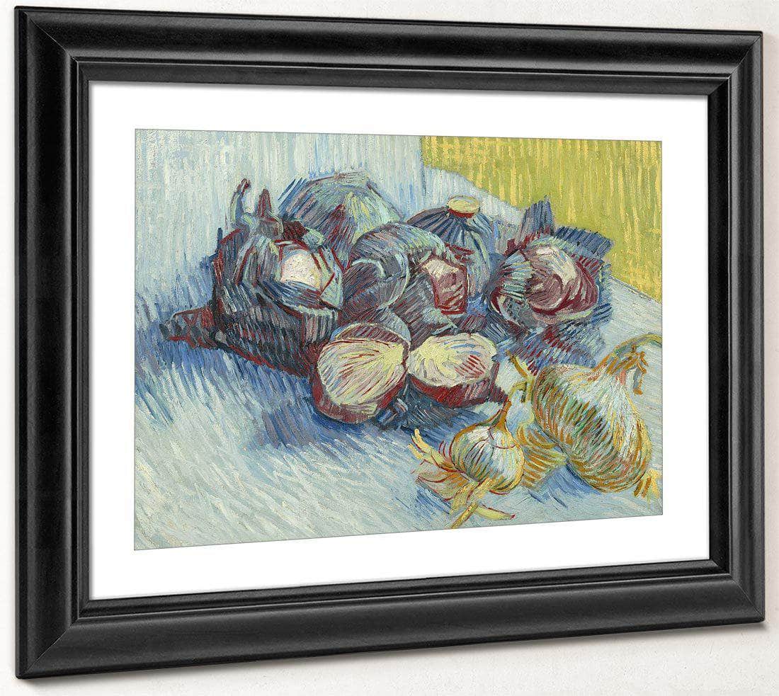 Red Cabbages And Onions By Vincent Van Gogh Fine Art Print