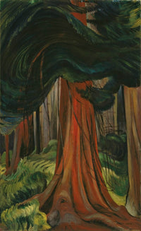 Red Cedar Painting Emily Carr Canvas Art Fine Art Print