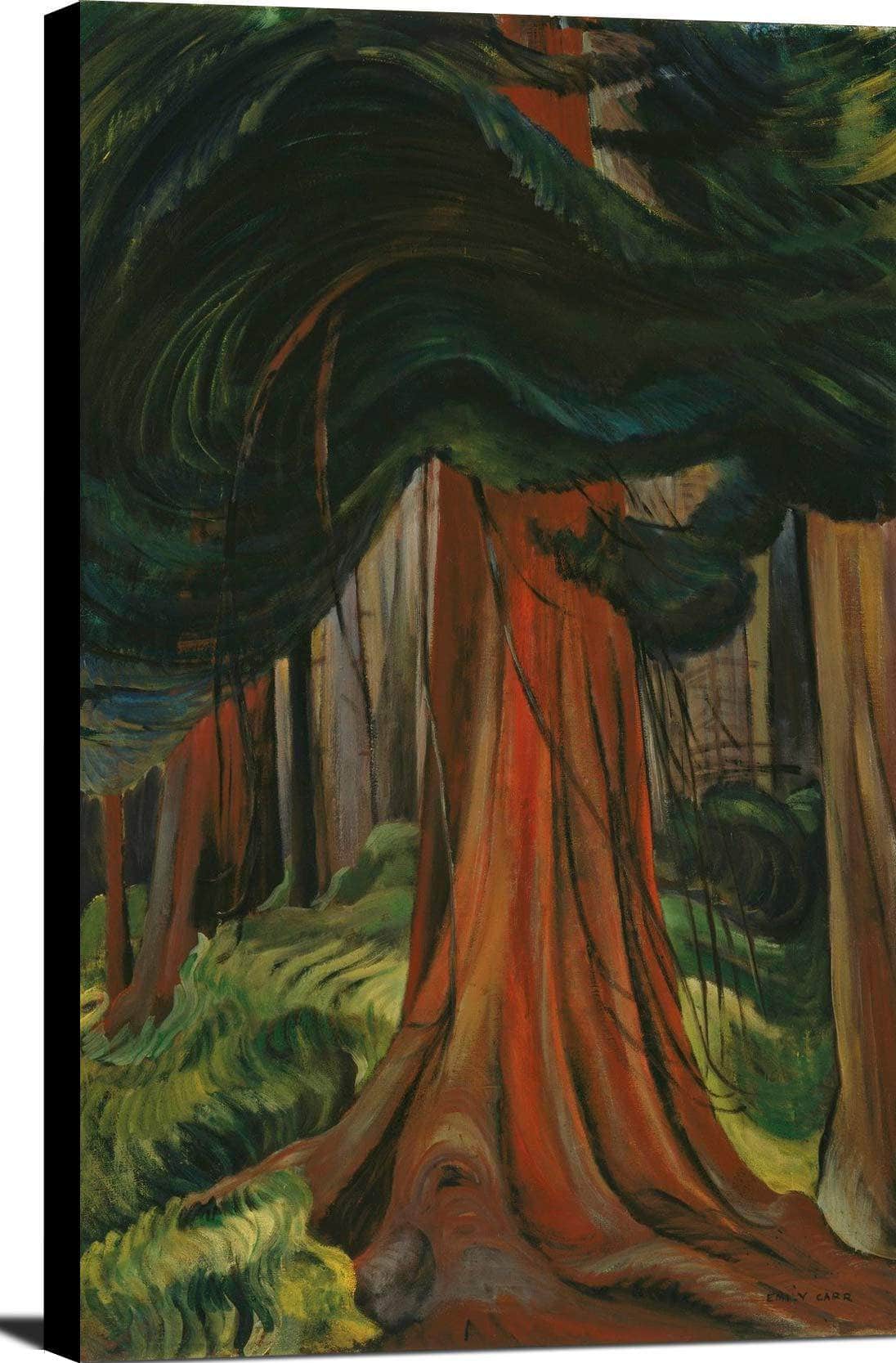 Red Cedar Painting Emily Carr Canvas Art Fine Art Print