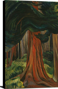 Red Cedar Painting Emily Carr Canvas Art Fine Art Print