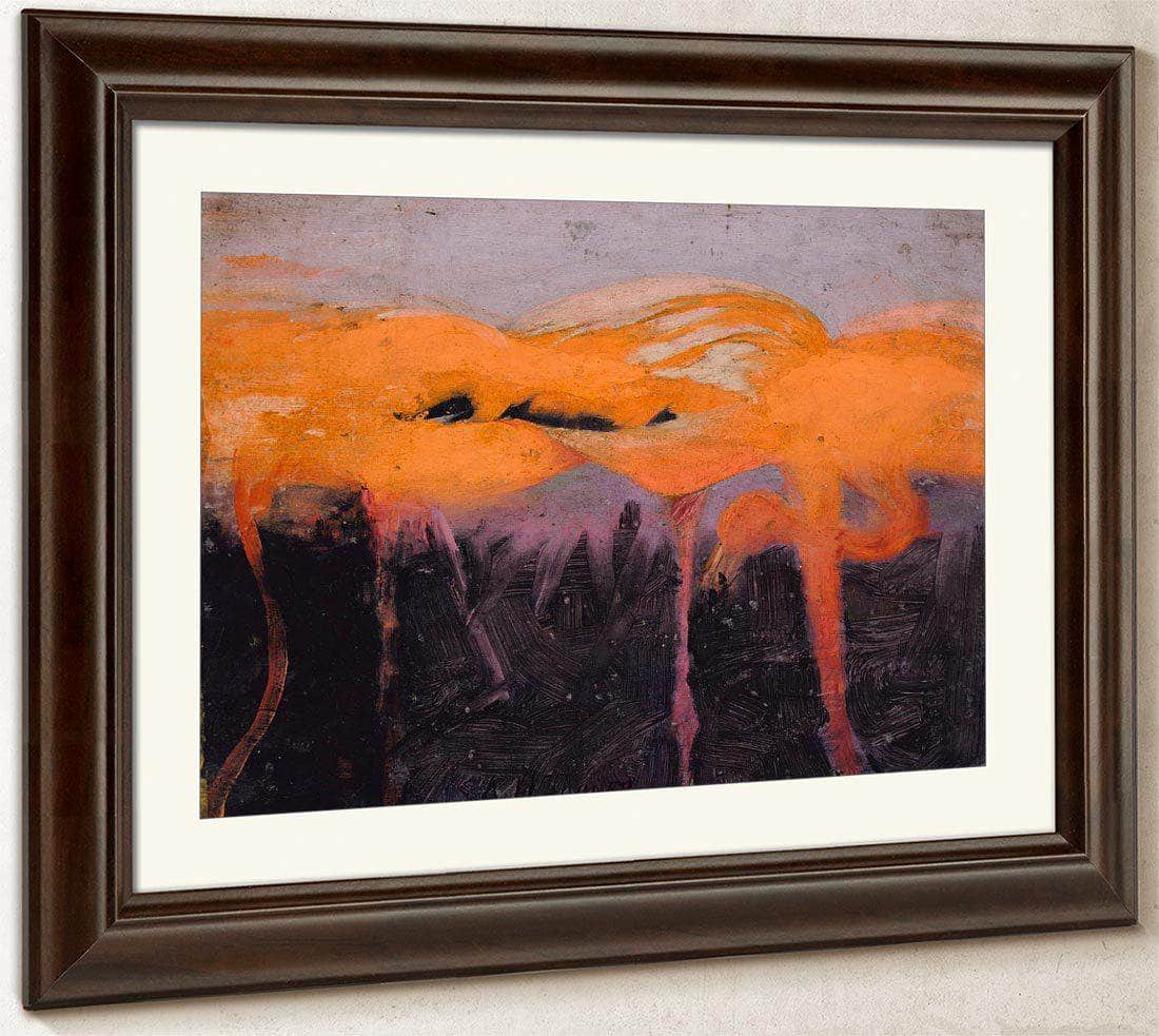 Red Flamingoes, Study For Book Concealing Coloration In The Animal Kingdom By Abbott Handerson Thayer Fine Art Print