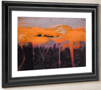 Red Flamingoes, Study For Book Concealing Coloration In The Animal Kingdom By Abbott Handerson Thayer Fine Art Print