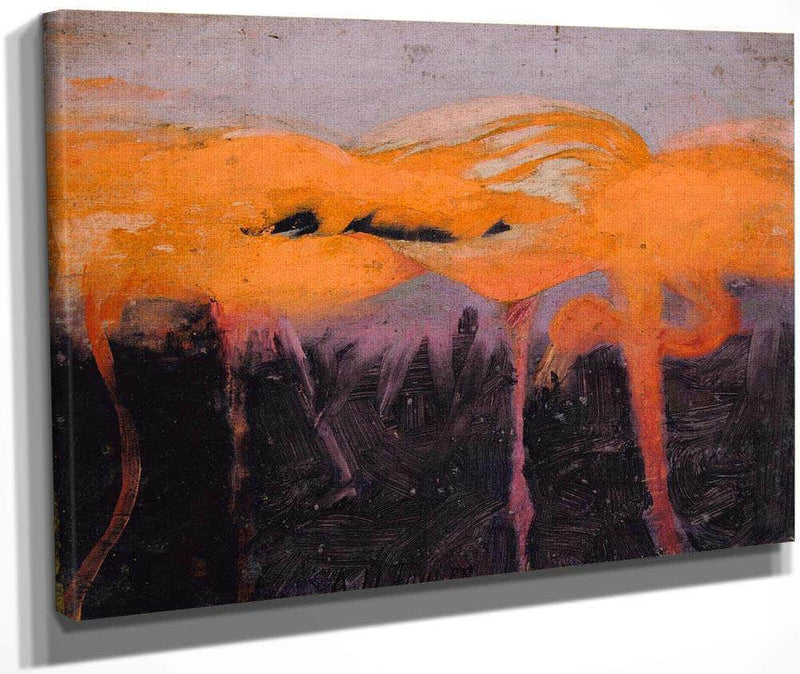 Red Flamingoes, Study For Book Concealing Coloration In The Animal Kingdom By Abbott Handerson Thayer Fine Art Print