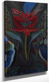 Red Flower By Joseph Stella Fine Art Print