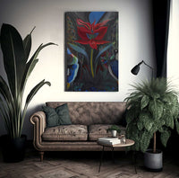 Red Flower By Joseph Stella Fine Art Print
