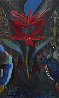 Red Flower By Joseph Stella Fine Art Print
