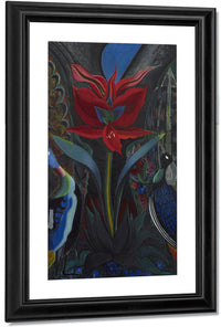 Red Flower By Joseph Stella Fine Art Print