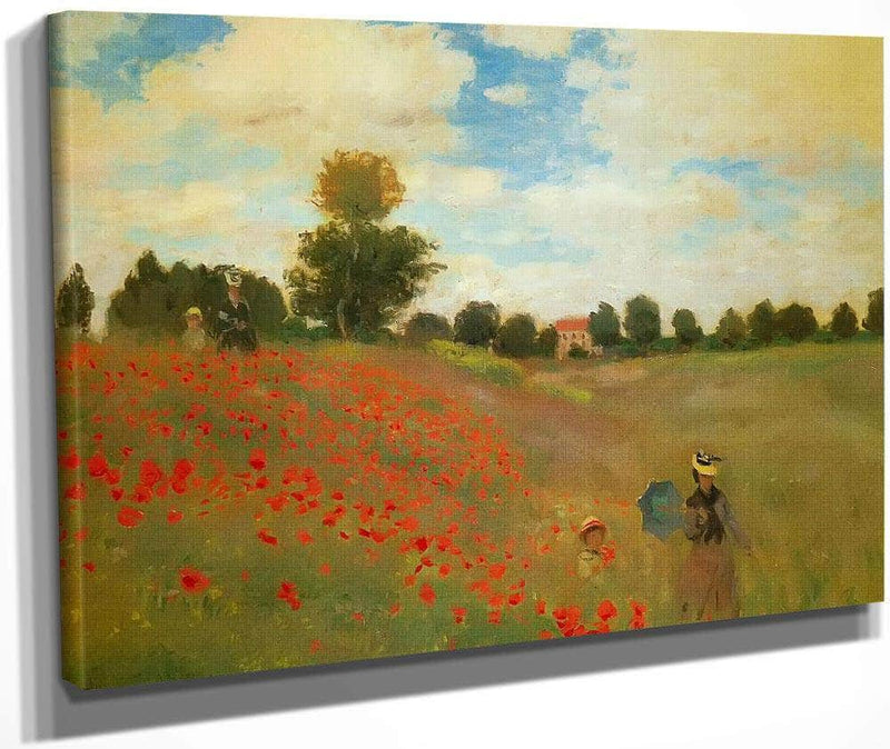 Red Popies At Argenteuil By Claude Monet Fine Art Print