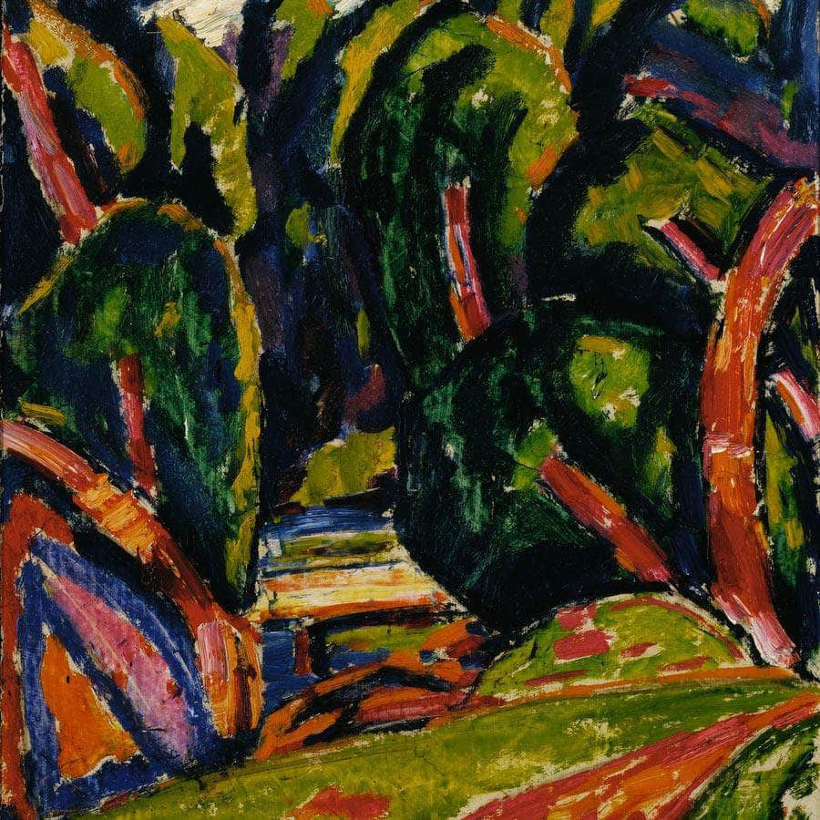 Red Tree By Marsden Hartley Fine Art Print