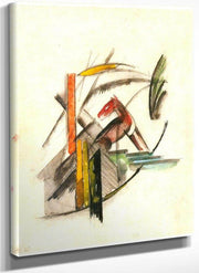 Reddish Animal By Franz Marc Fine Art Print