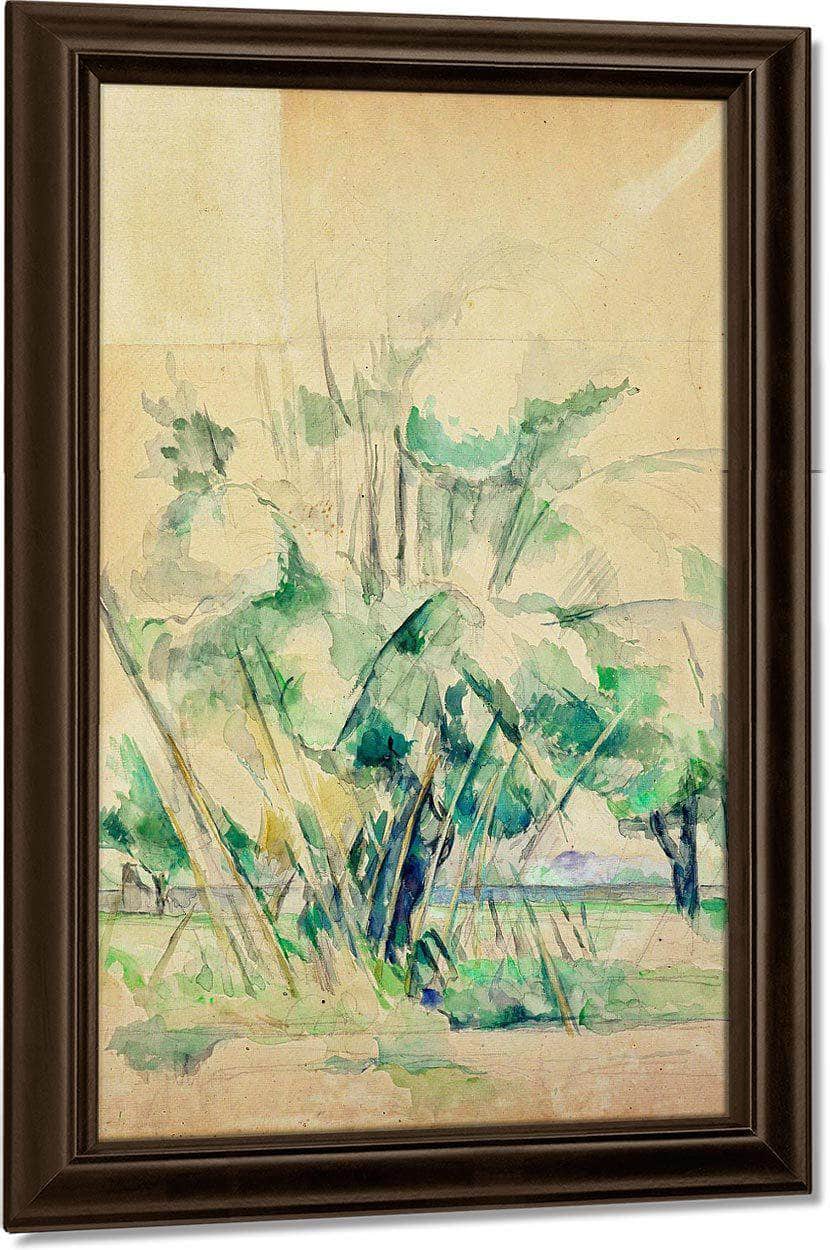 Reeds At Jas De Bouffan By Cezanne Paul Fine Art Print