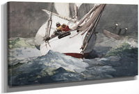 Reefing Sails Around Diamond Shoals, Cape Hatteras By Winslow Homer Fine Art Print