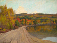 Reflections Along A Lake's Edge By William Wendt Fine Art Print