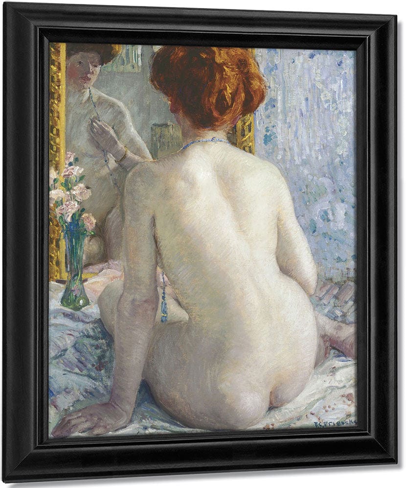 Reflections (Marcelle) By Frederick Carl Frieseke Fine Art Print