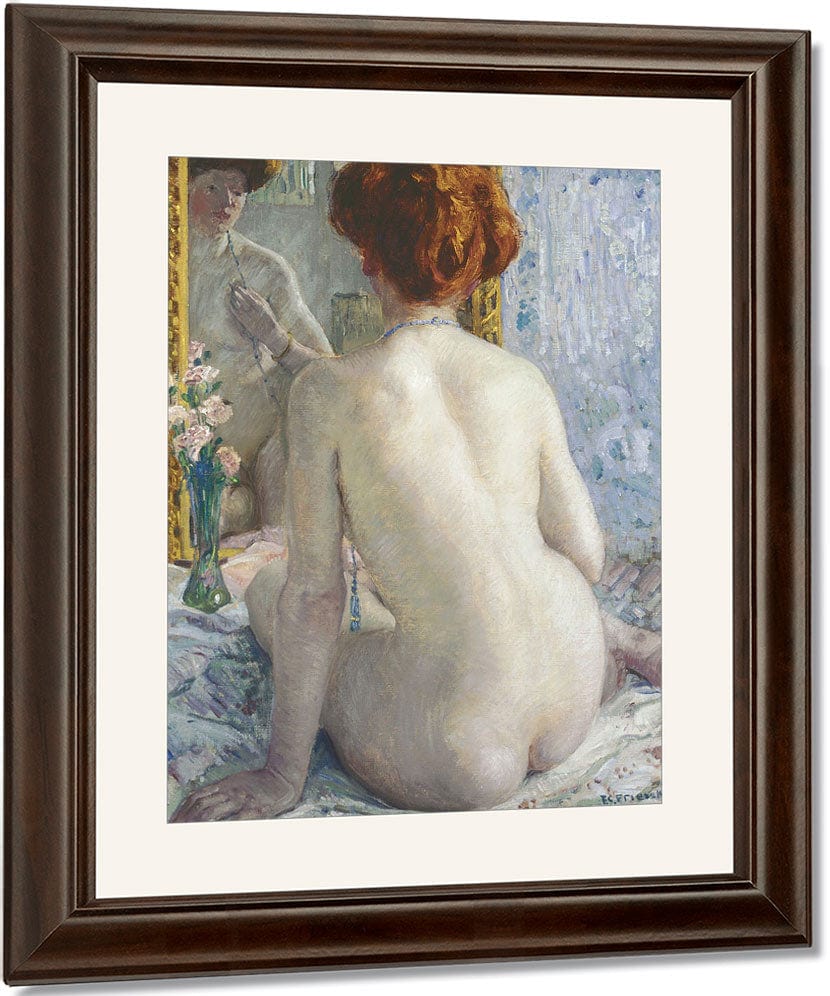 Reflections (Marcelle) By Frederick Carl Frieseke Fine Art Print