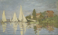 Regatta At Argenteuil 1 By Claude Monet Fine Art Print