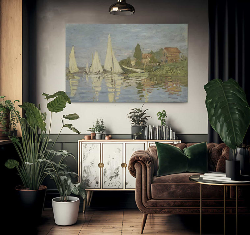 Regatta At Argenteuil 1 By Claude Monet Fine Art Print