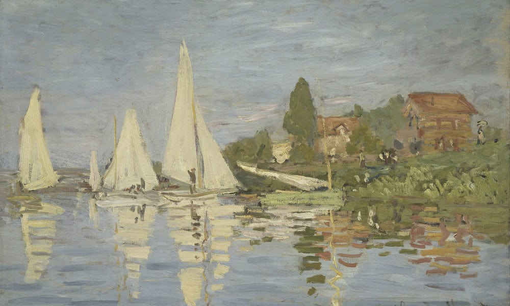Regatta At Argenteuil By Claude Monet Fine Art Print