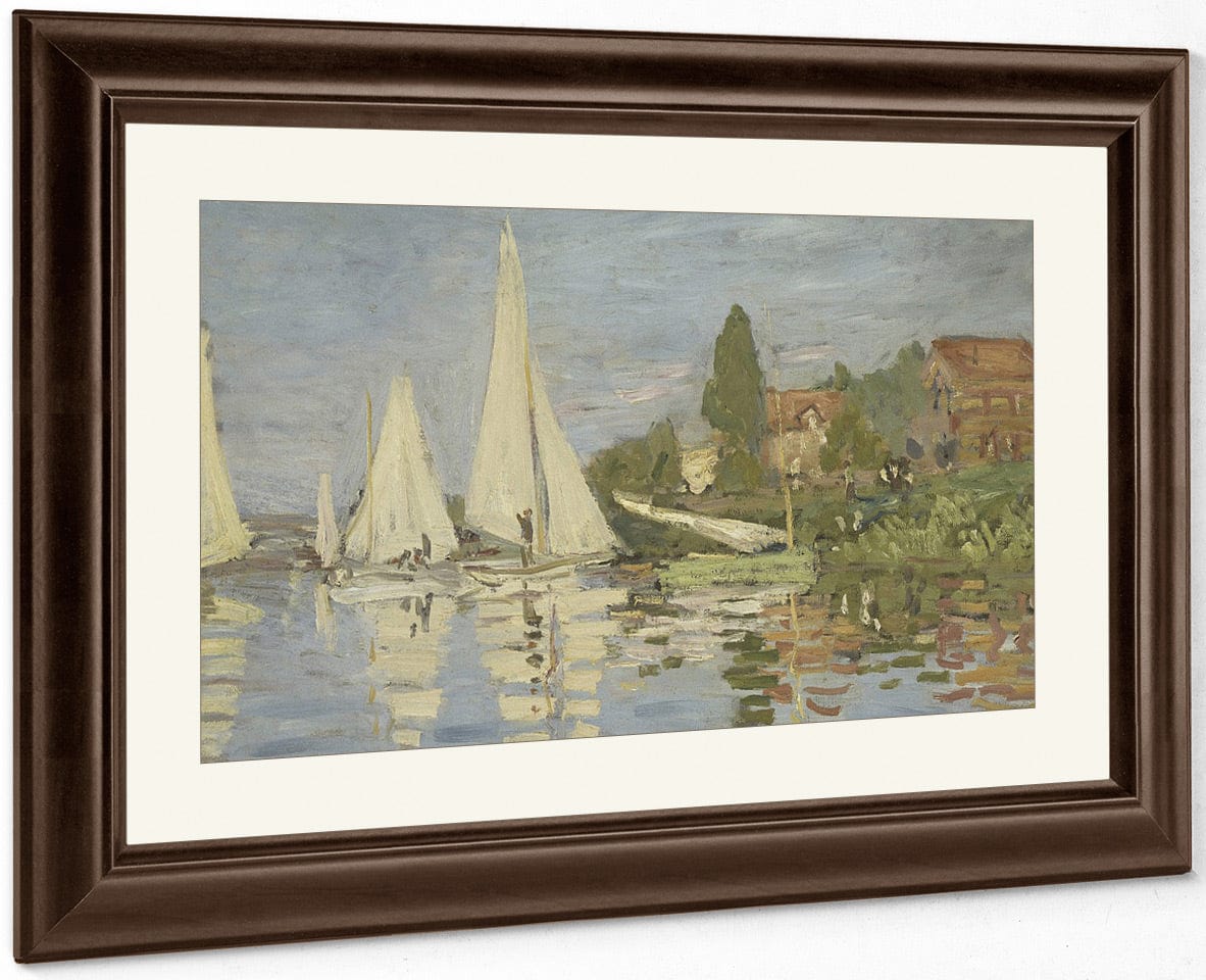 Regatta At Argenteuil By Claude Monet Fine Art Print