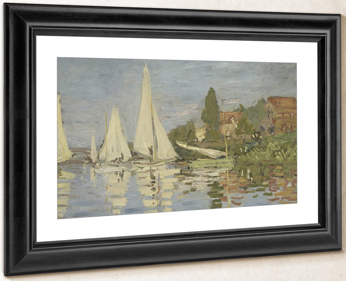Regatta At Argenteuil By Claude Monet Fine Art Print