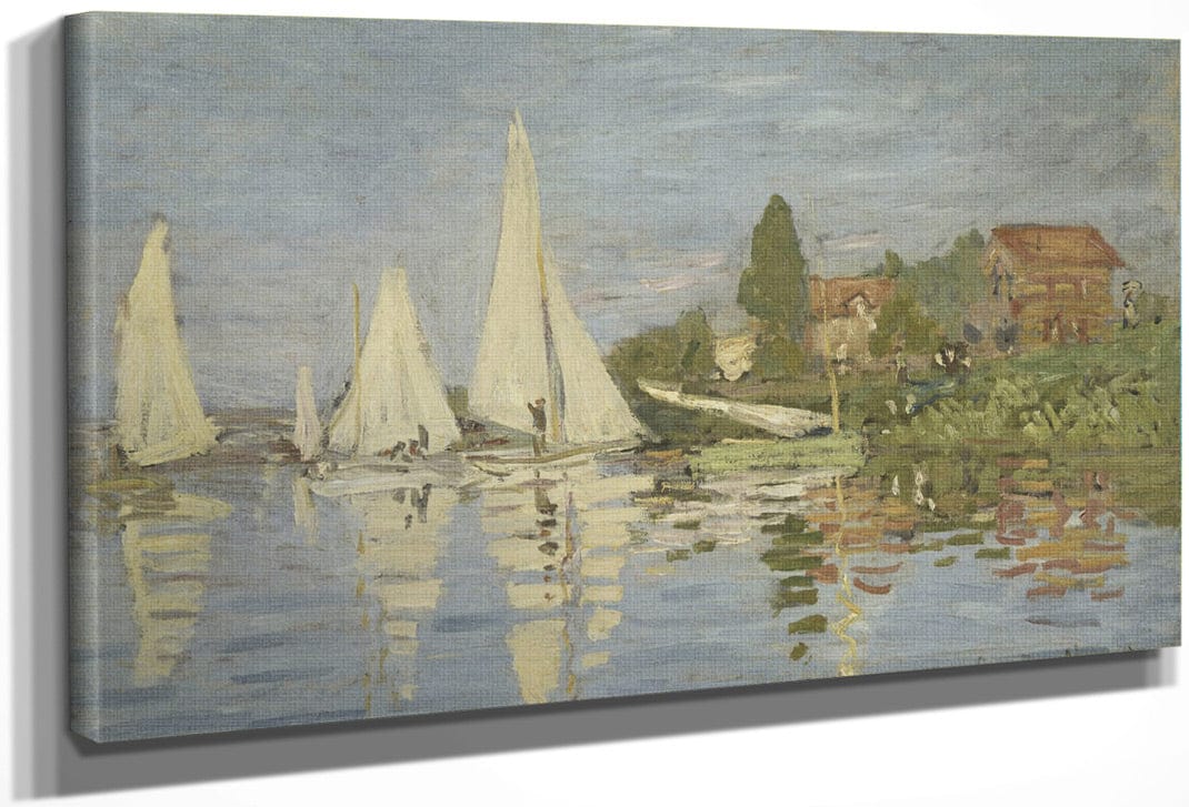 Regatta At Argenteuil By Claude Monet Fine Art Print