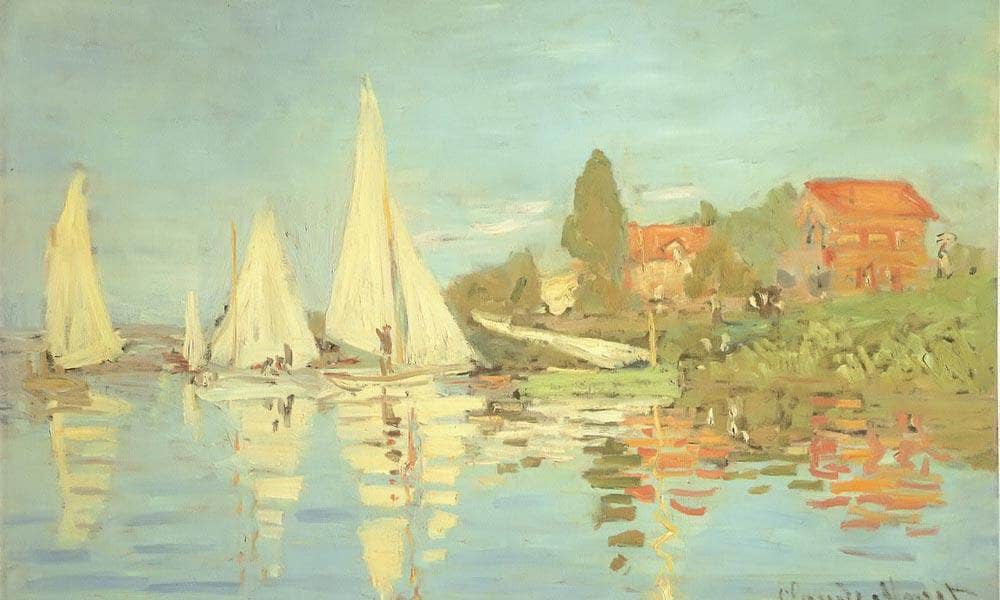 Regatta At Argenteuil By Claude Monet Fine Art Print