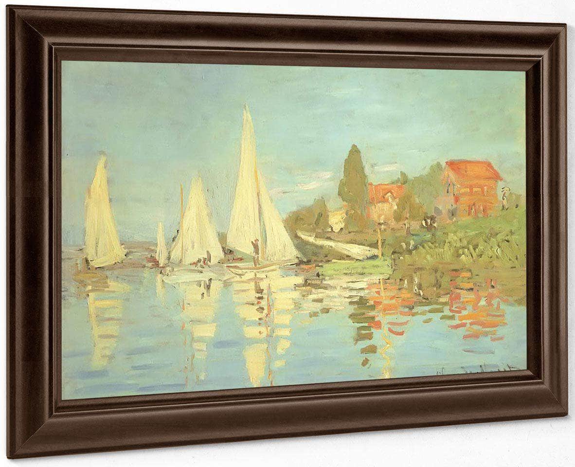 Regatta At Argenteuil By Claude Monet Fine Art Print