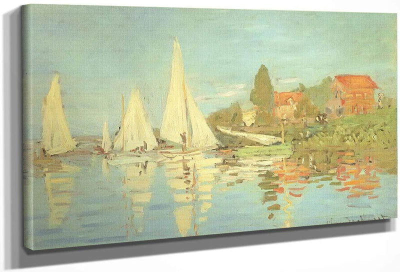 Regatta At Argenteuil By Claude Monet Fine Art Print