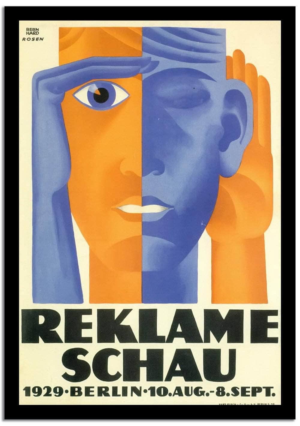 Reklame Schau  Vintage Poster Fine Art Print
