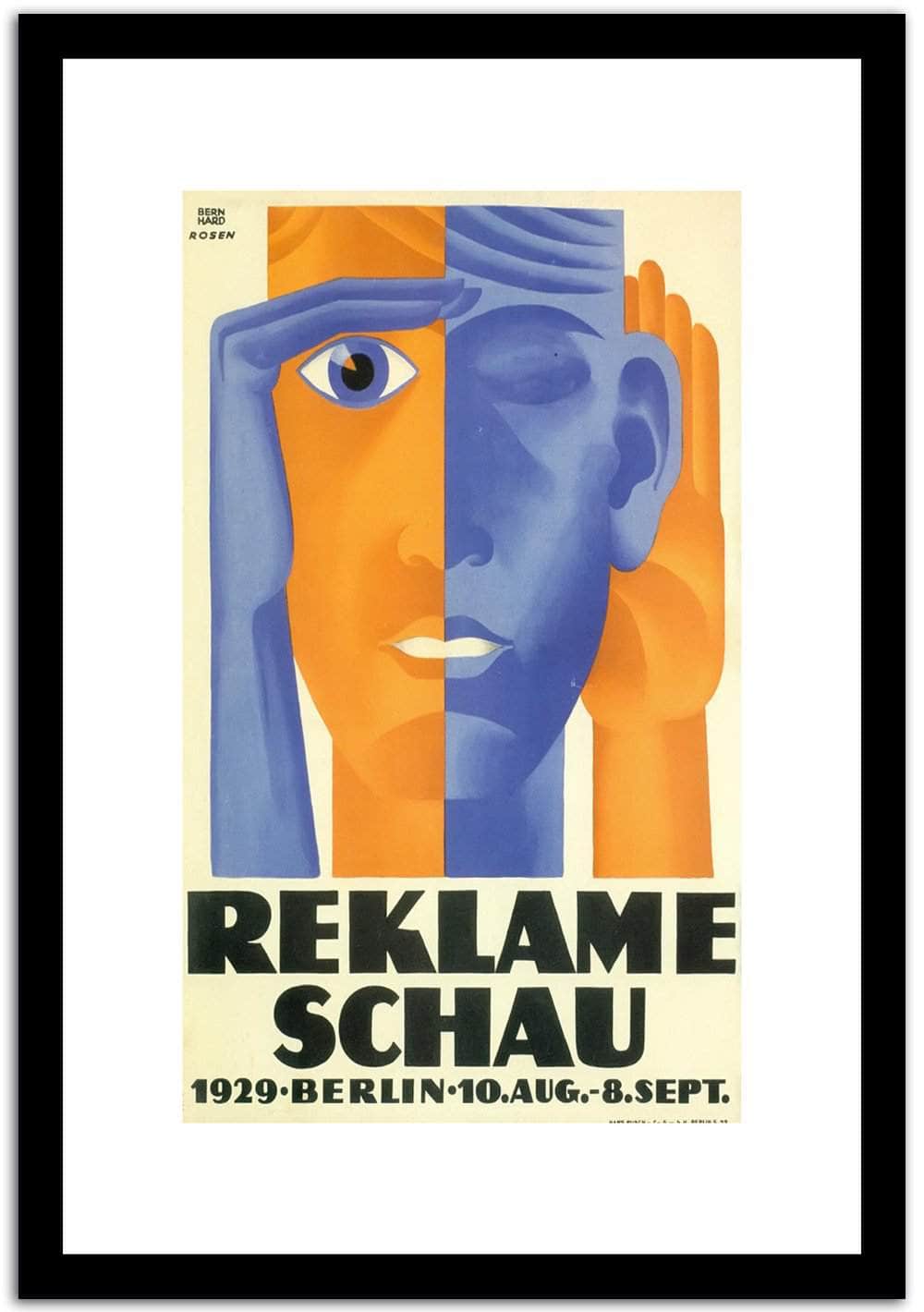Reklame Schau  Vintage Poster Fine Art Print