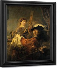 Rembrandt And Saskia In The Parable Of The Prodigal Son By Rembrandt Fine Art Print