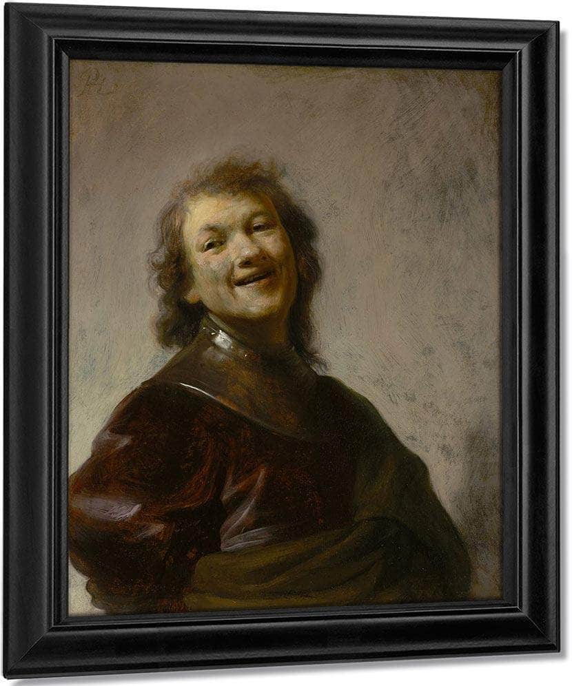 Rembrandt Laughing By Rembrandt Fine Art Print