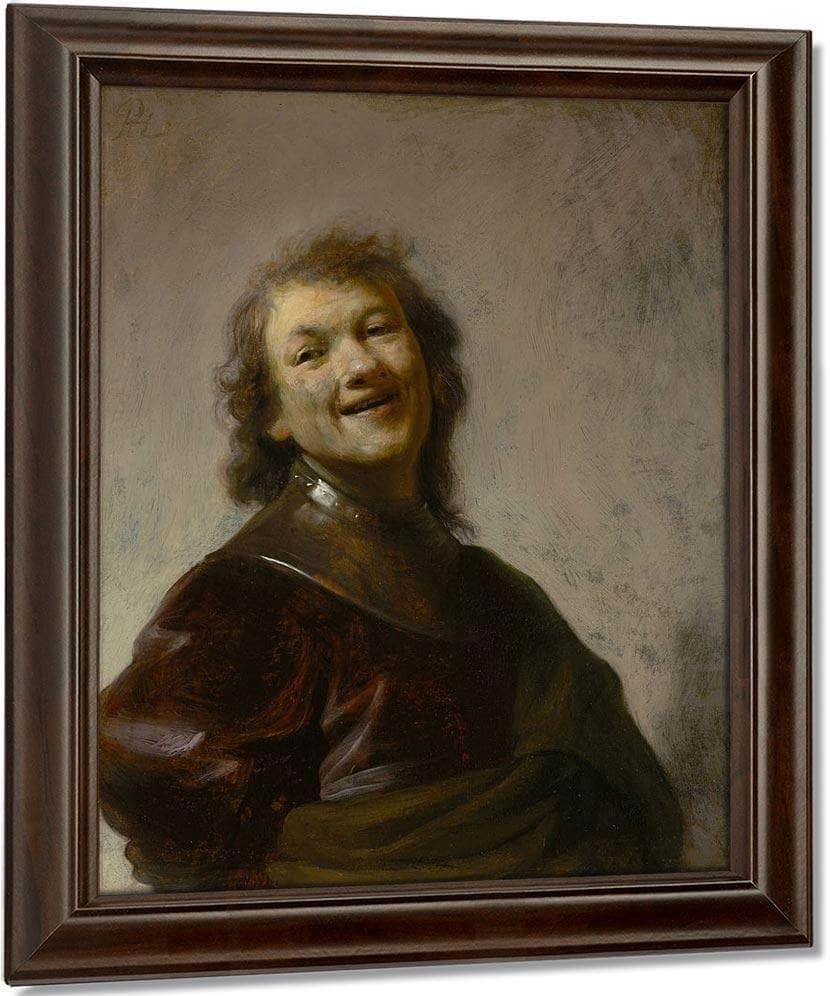 Rembrandt Laughing By Rembrandt Fine Art Print