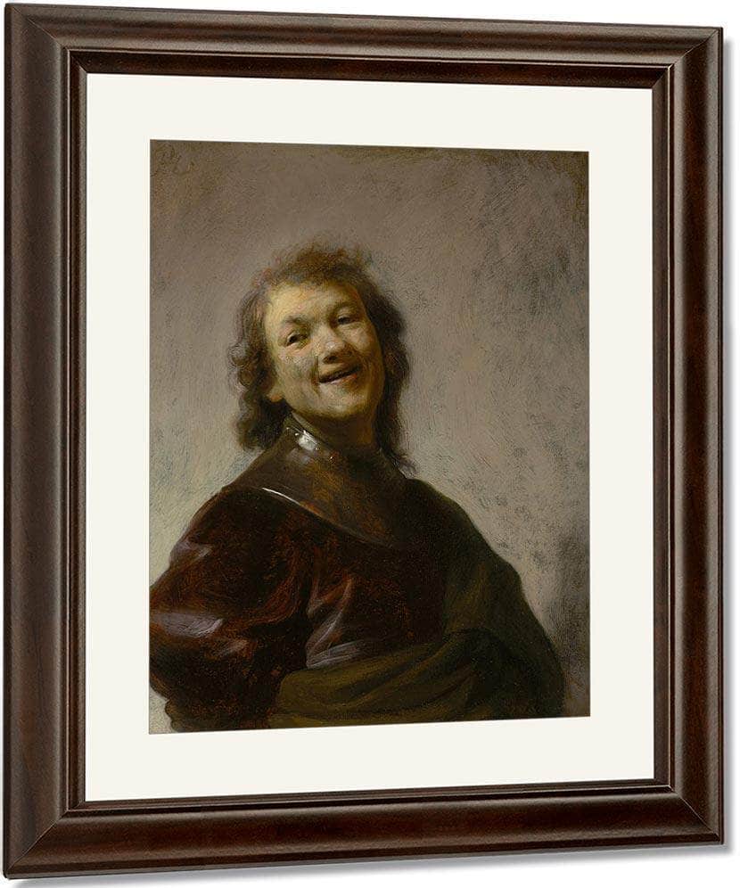 Rembrandt Laughing By Rembrandt Fine Art Print