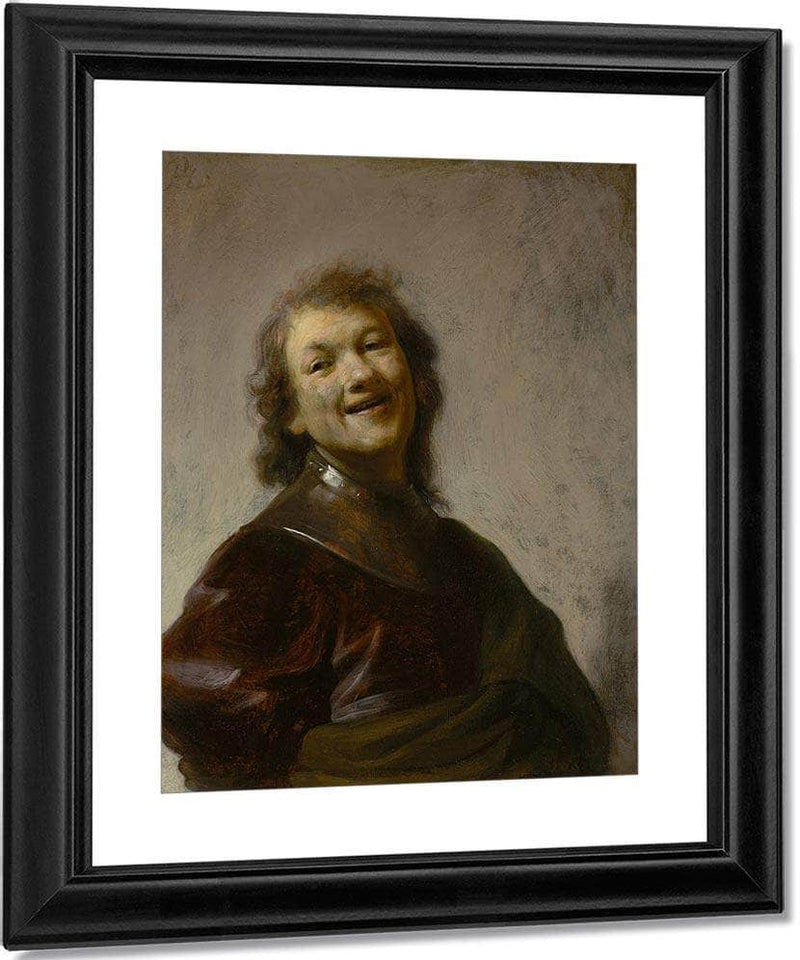 Rembrandt Laughing By Rembrandt Fine Art Print