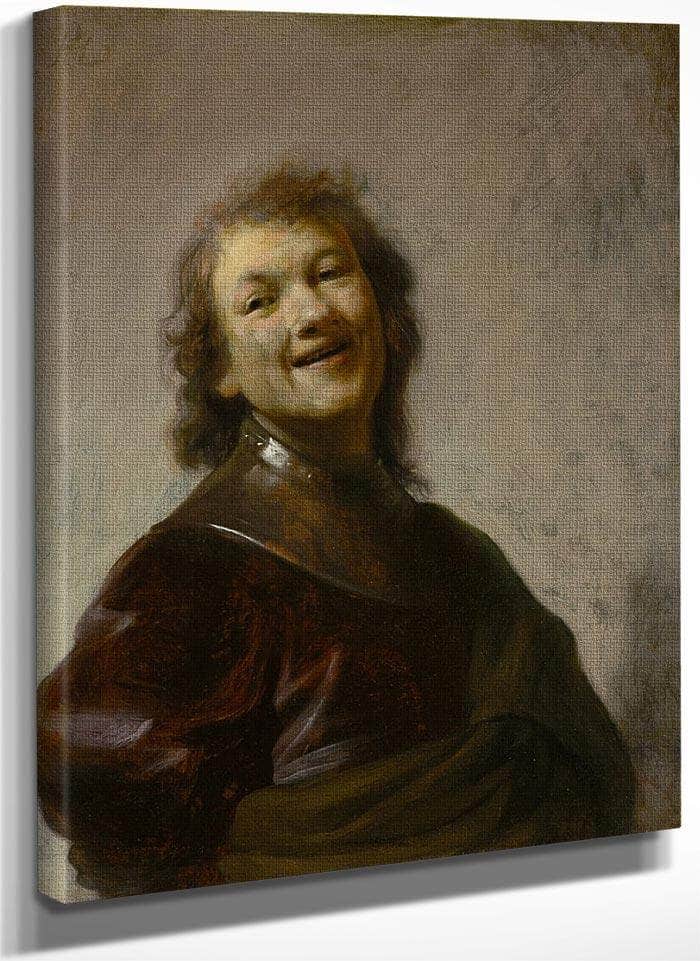 Rembrandt Laughing By Rembrandt Fine Art Print