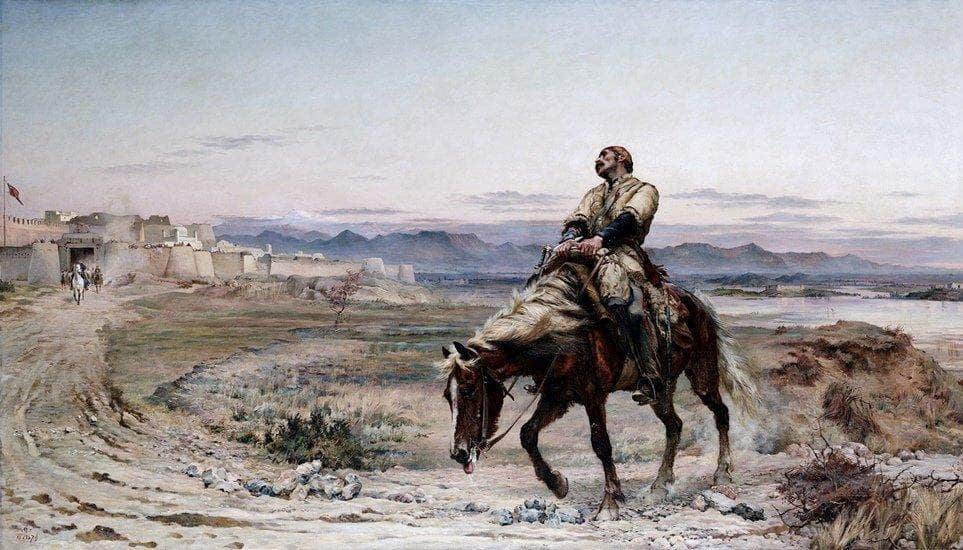 Remnants Of An Army Painting Elizabeth Thompson Canvas Art Fine Art Print