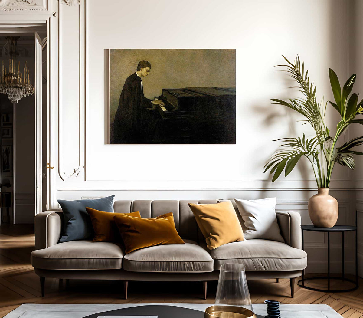 Renata Borgatti Au Piano 1920 By Romaine Brooks Fine Art Print
