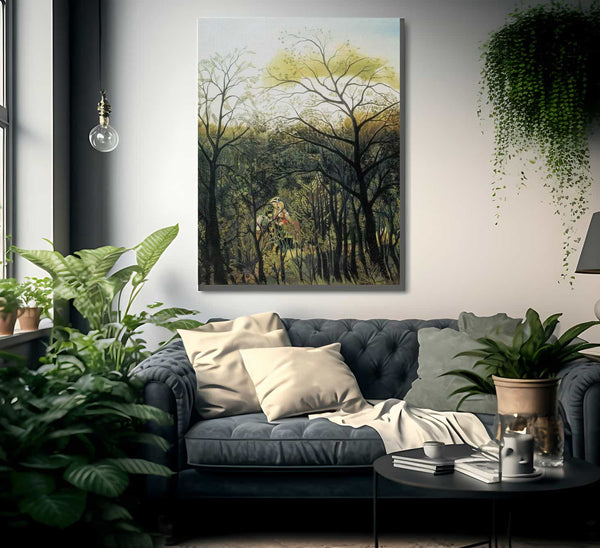 Rendezvous In The Forest 1889 By Henri Rousseau Fine Art Print