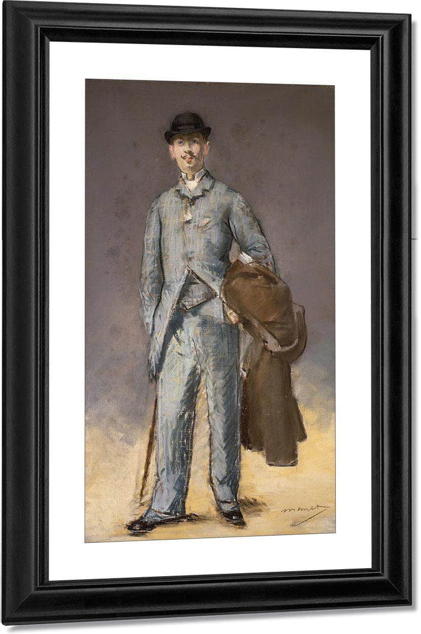 Rene Maizeroy By Manet Edouard Fine Art Print