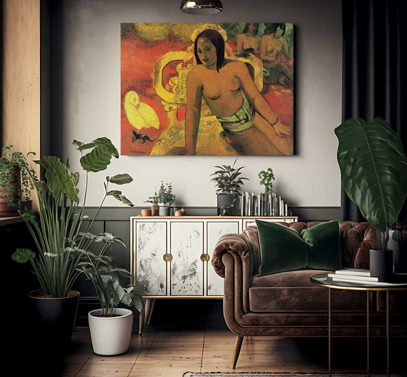 Reo Tahiti Vairaumati 1897 By Paul Gauguin Fine Art Print