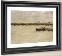 Repair Docks Gowanus Bay By  Chase William Merritt Fine Art Print