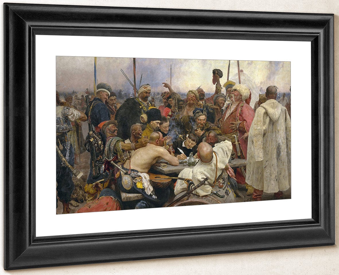 Reply Of The Zaporozhian Cossacks 1891 By Ilya Repin Fine Art Print