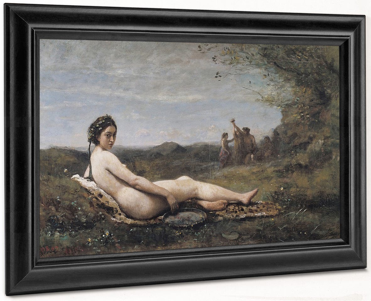 Repose By Jean Baptiste Camille Corot Fine Art Print