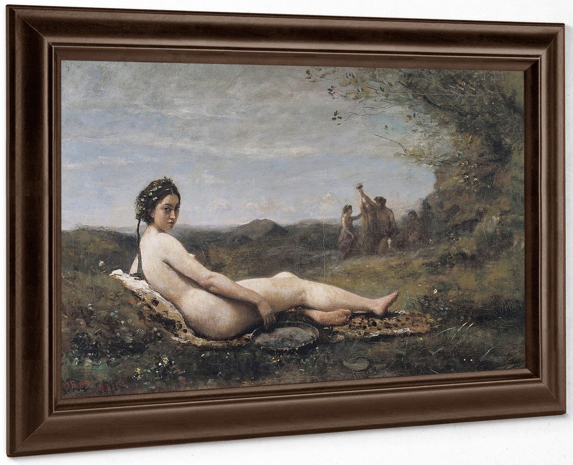 Repose By Jean Baptiste Camille Corot Fine Art Print