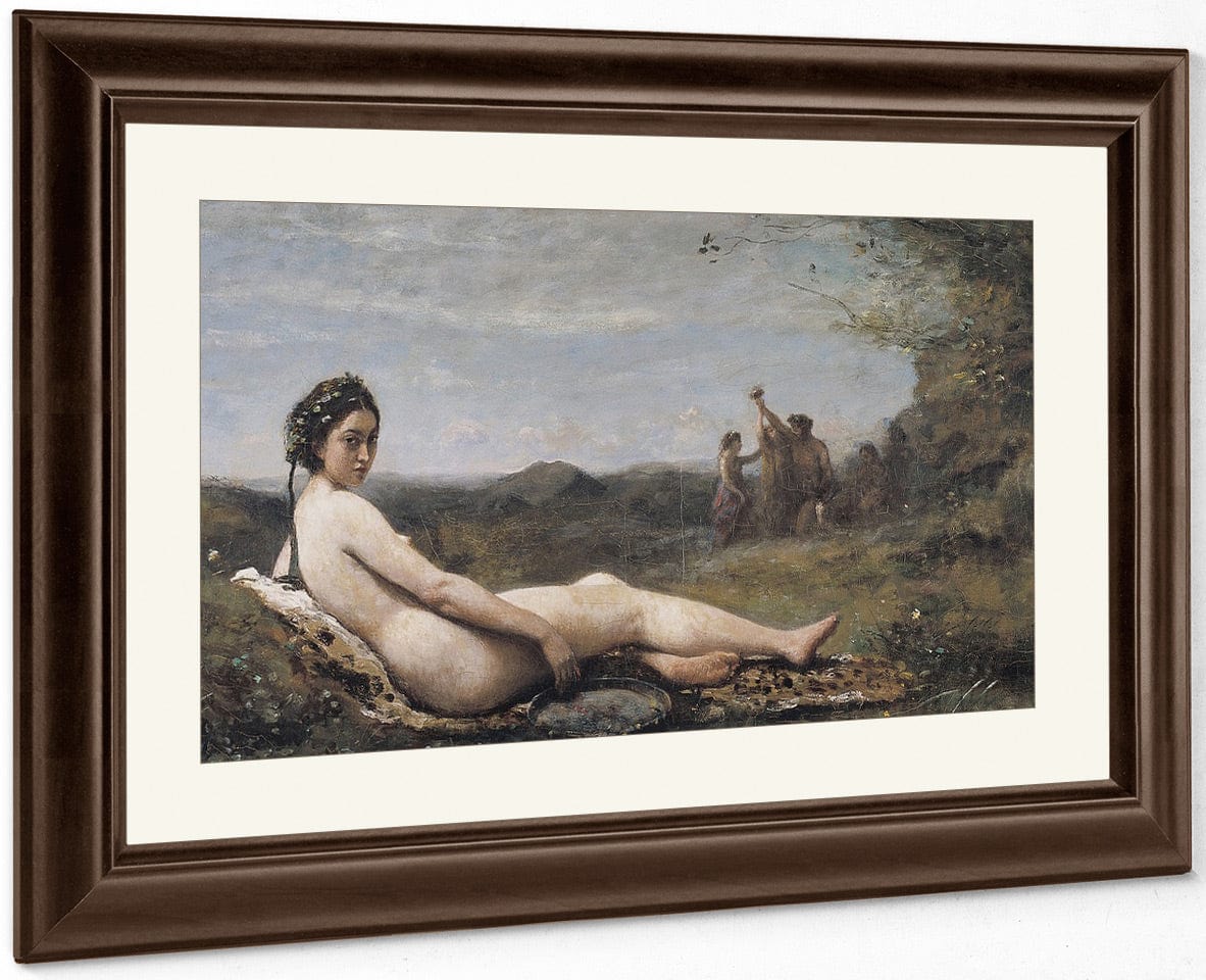Repose By Jean Baptiste Camille Corot Fine Art Print