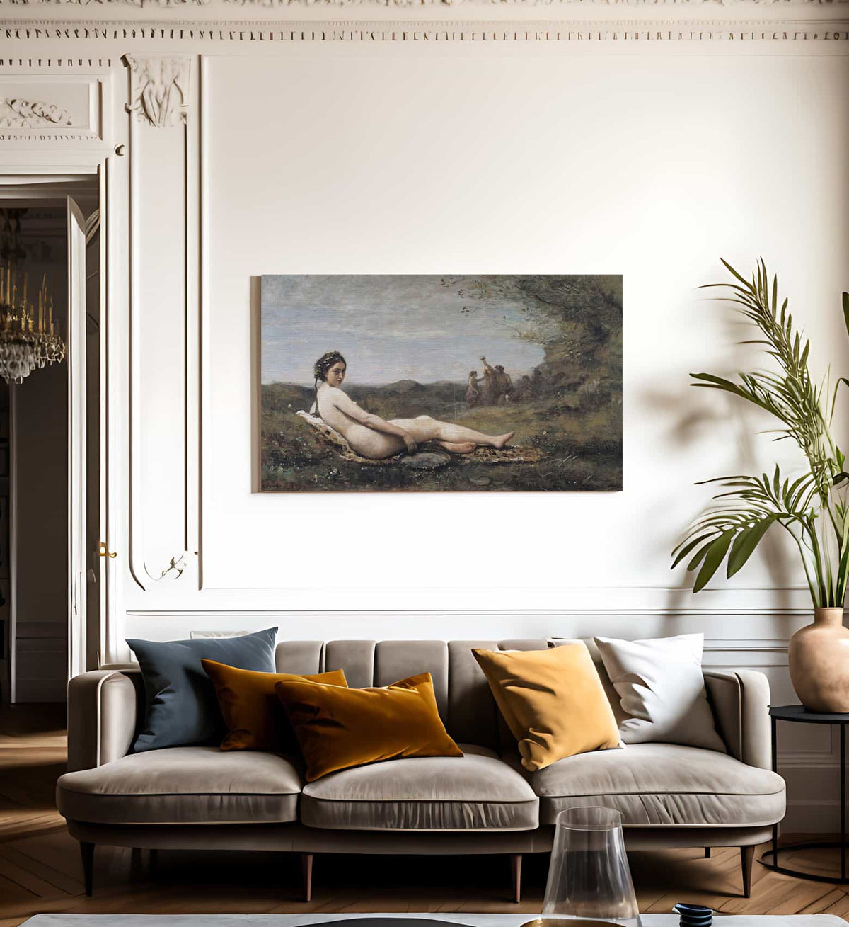 Repose By Jean Baptiste Camille Corot Fine Art Print