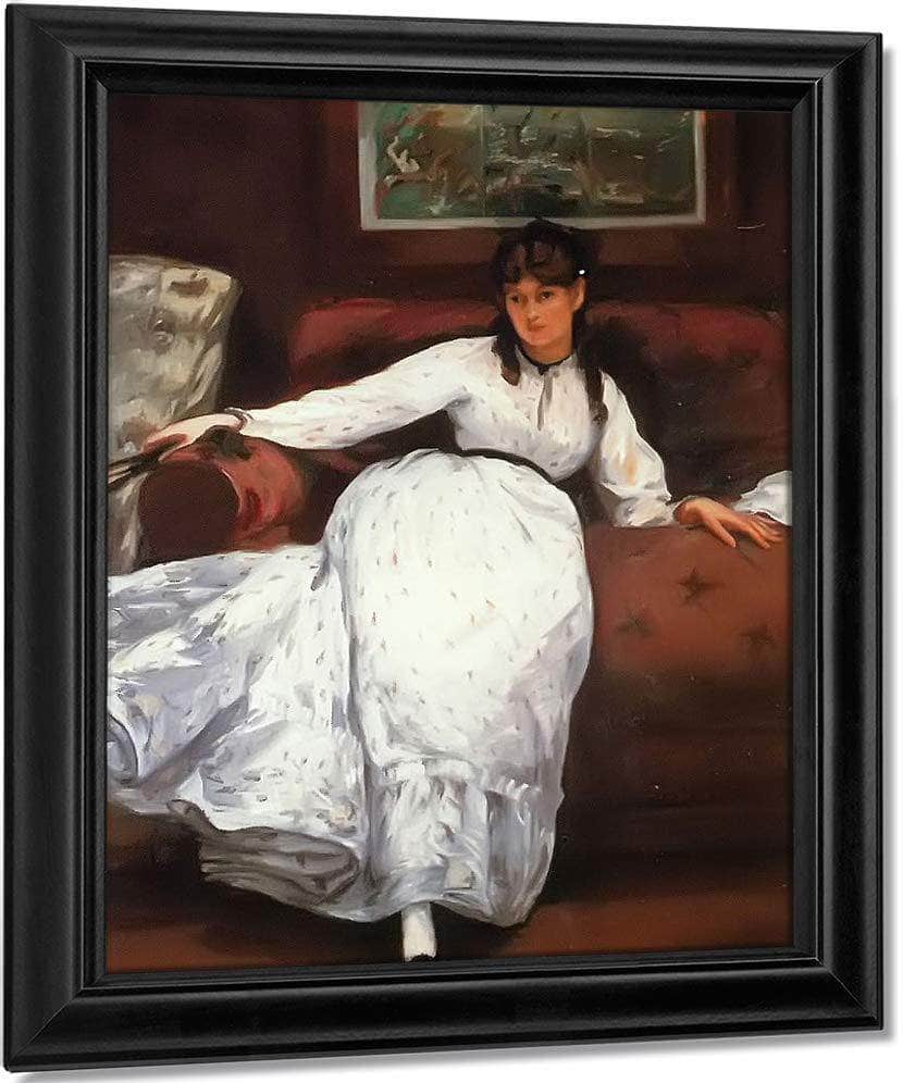 Repose Portrait Of Berthe Morisot By Edouard Manet Fine Art Print